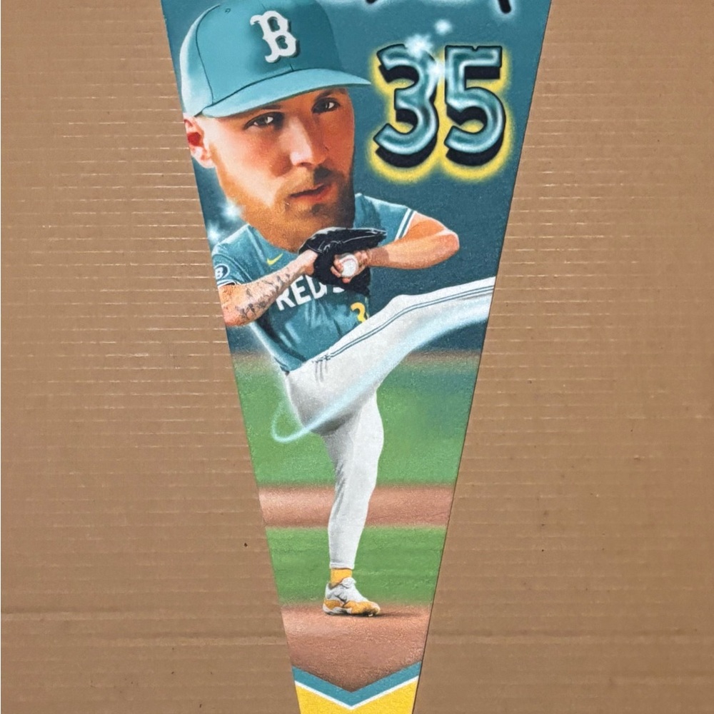 MLB Boston Red Sox All Star Pitcher Garrett Crochet Pennant Fenway SGA 9/1/25